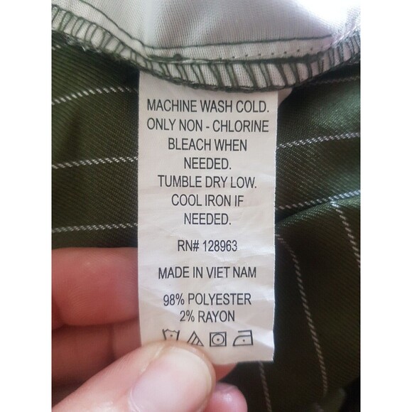 Indigo Rein Womens Pants Sz 5 Striped High Waist Preppy Cropped Indie Sleaze - Picture 9 of 14